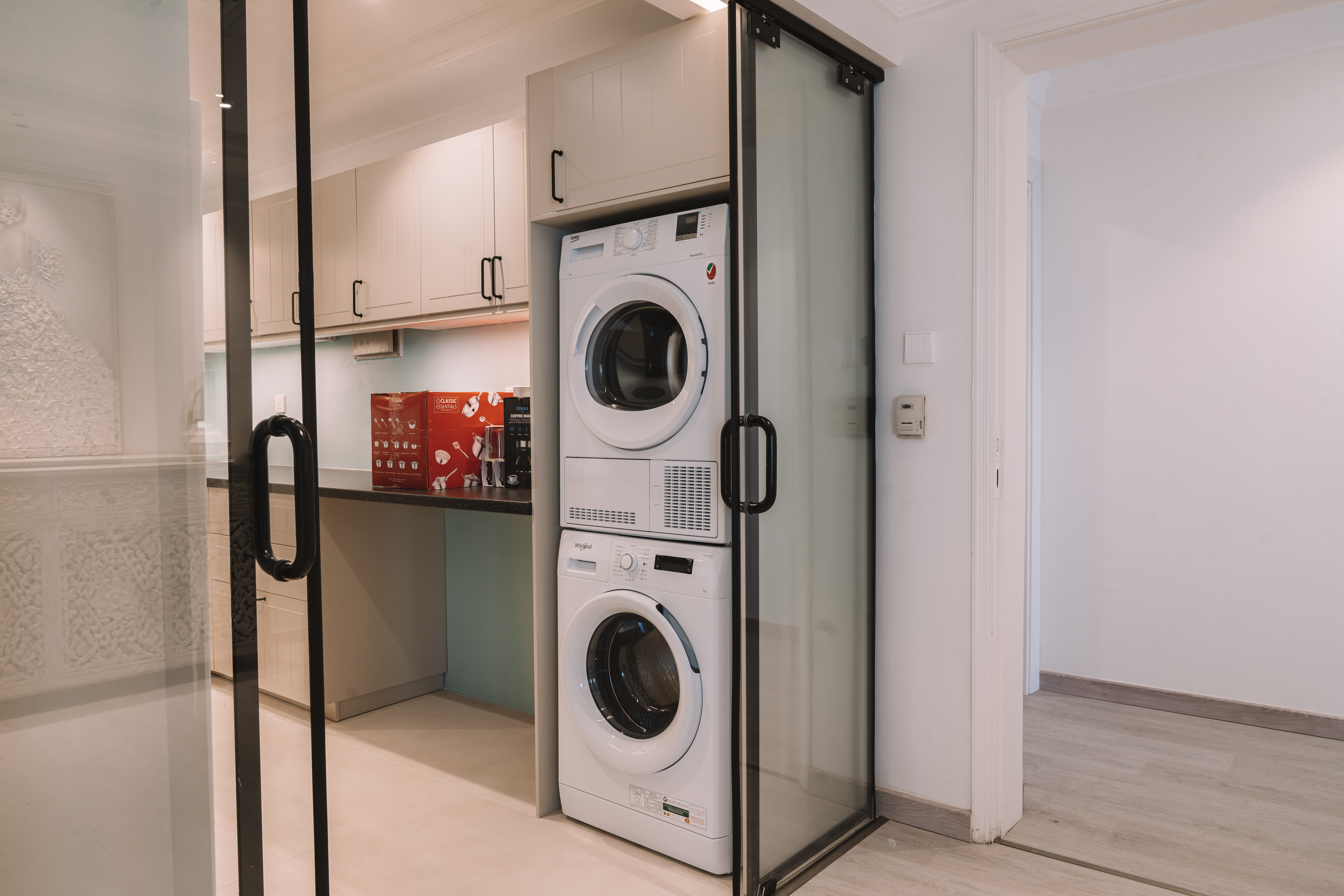 Laundry Area with Modern Appliances